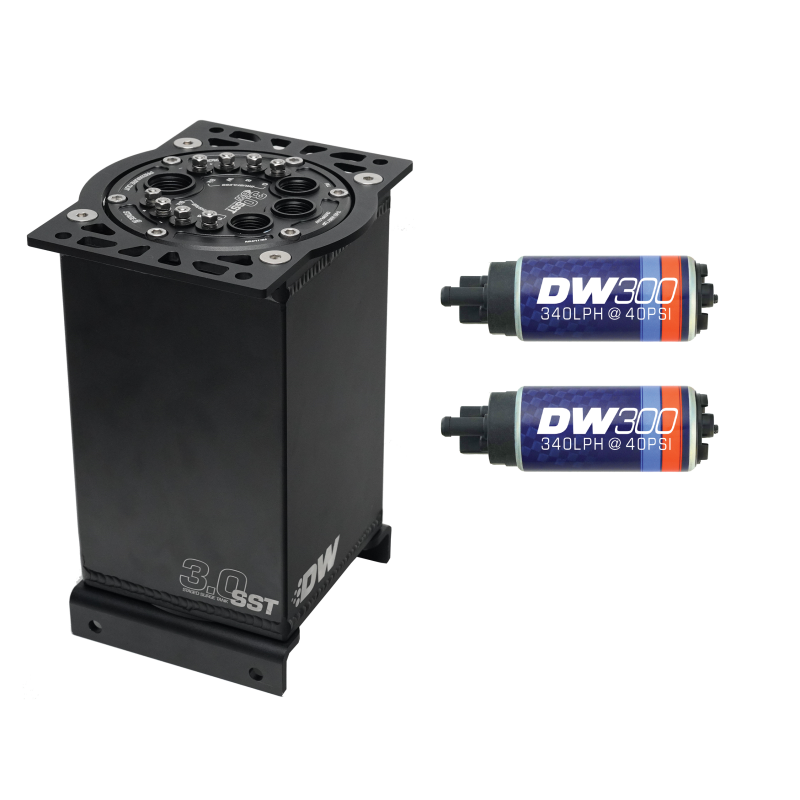 DeatschWerks 3.0L Staged Surge Tank w/ DW300 Fuel Pumps
