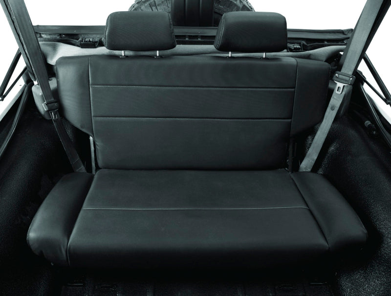Bestop N-Tumble Seat - 55-83 Jeep Cj5 Fold (All Vinyl Black Crush)