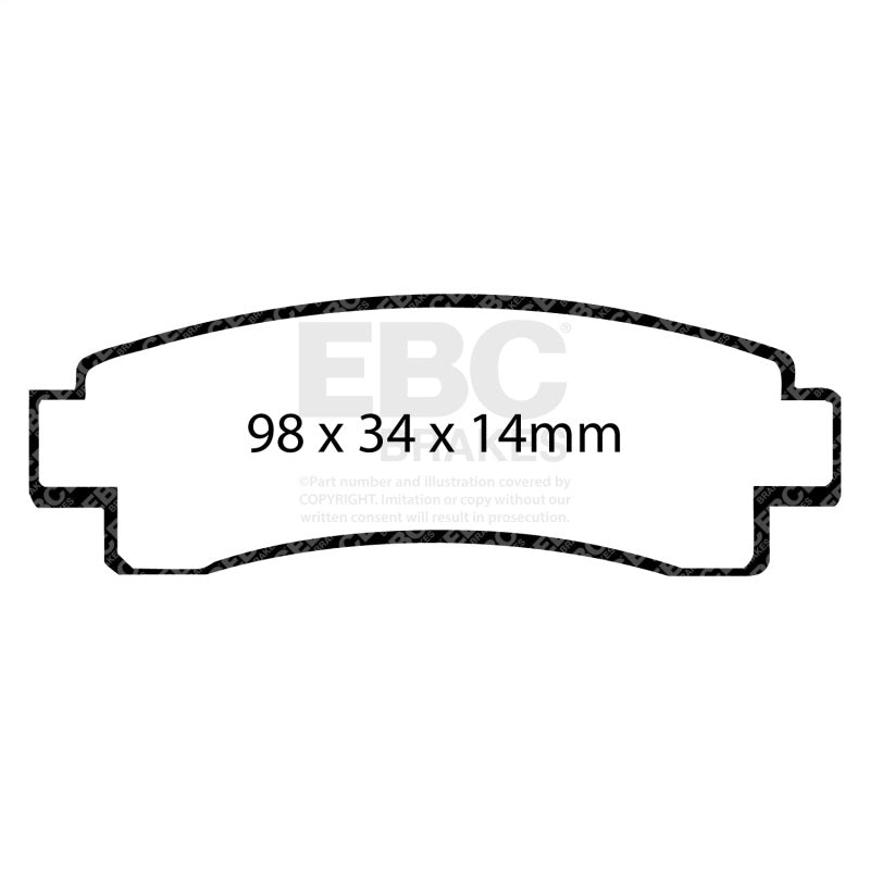 EBC 91-94 Nissan Sentra SE-R Ultimax Rear Brake Pads