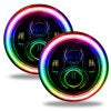 Oracle 7in High Powered LED Headlights - Black Bezel - ColorSHIFT