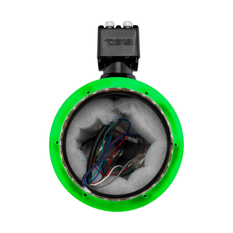 DS18 Marine And Powersports Towers Speakers Not Included 6.5in RGB LED Lights Black