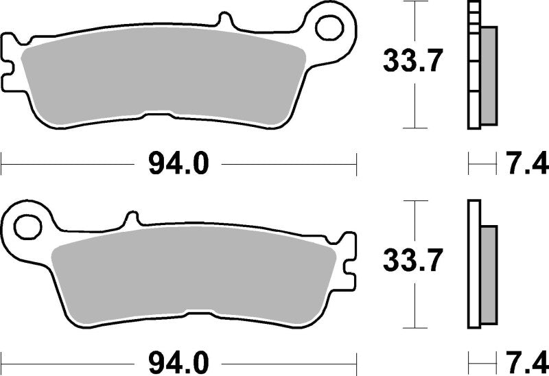 Brembo 23-23 Fantic XE 125cc Sinter Brake Pad - Front
