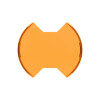 KC HiLiTES SlimLite 8in. LED Light Shield (Shield Only) - Amber