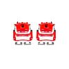 Power Stop 06-10 Jeep Commander Front Red Calipers w/Brackets - Pair