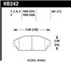 Hawk 86-01 Acura (Various) / 88-93 Honda (Various) DTC-60 Race Front Brake Pads