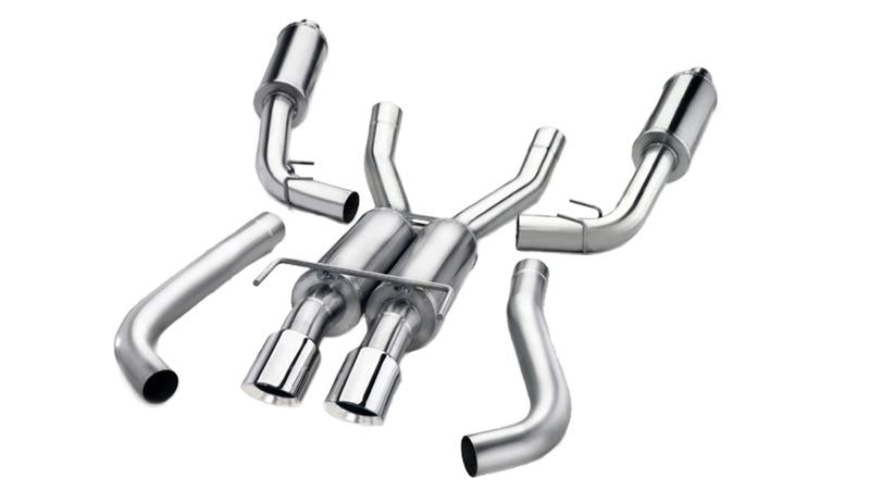 Corsa 2015-2017 Ford Mustang GT 5.0 3in Cat Back Exhaust Polish Quad Tips (Xtreme)