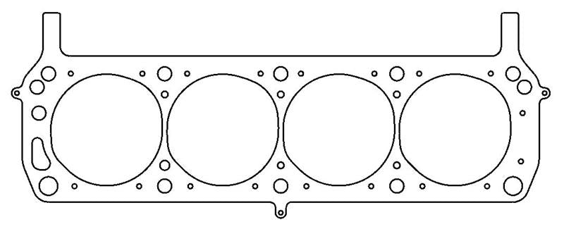 Cometic Ford 302/351W Windsor V8 .040in MLS Cylinder Head Gasket - 4.200in Bore - SVO/Yates - LHS