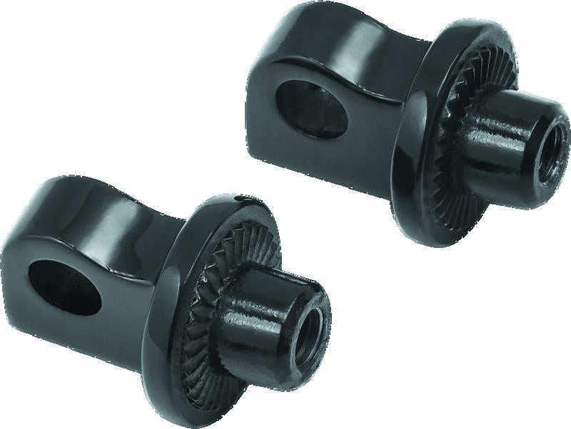 Kuryakyn Splined Peg Adapter Harley-Davidson Male Mount Black