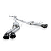 Stainless Works 22-25 Cadillac CT5-V Blackwing Catback Exhaust - Black Chrome Tips