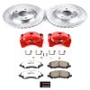 Power Stop 08-16 Mitsubishi Lancer Front Z26 Street Warrior Brake Kit w/Calipers