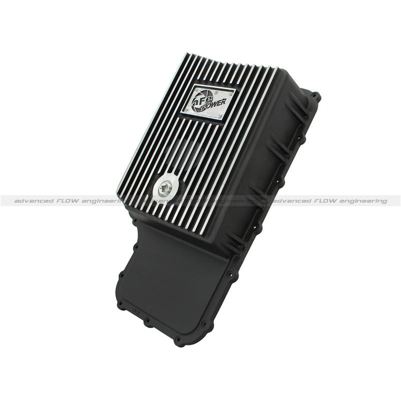 aFe Transmission Pan Cover (Raw); GM Diesel Trucks 01-14 V8-6.6L (td)