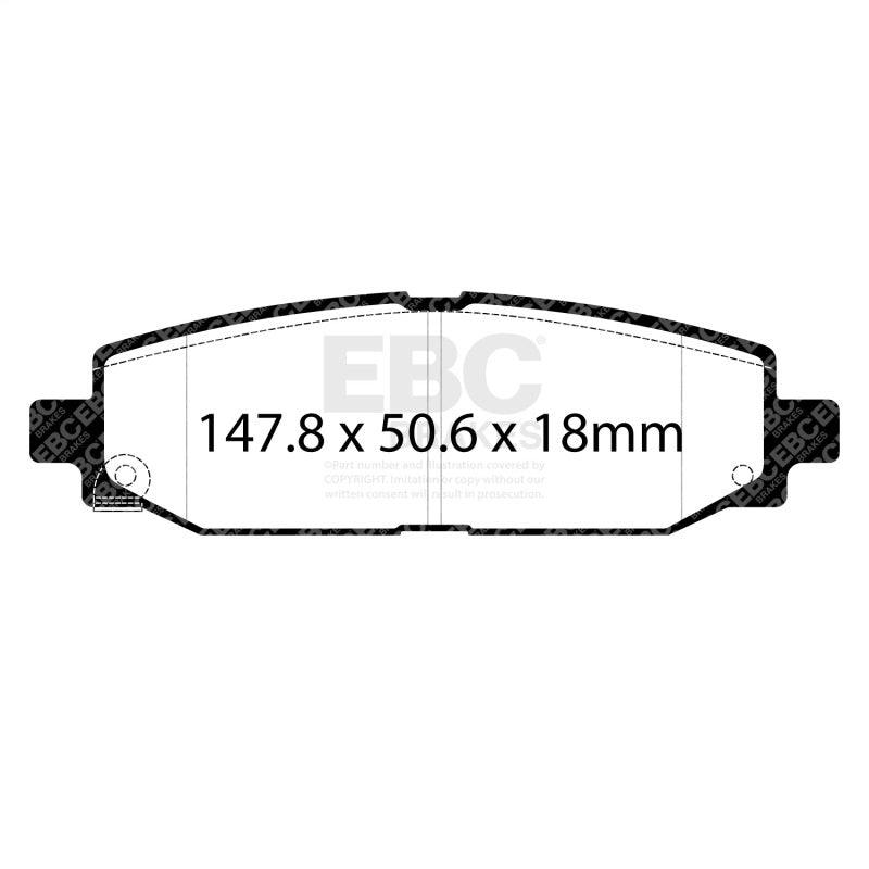 EBC 2018+ Jeep Wrangler (JL) Yellowstuff Rear Brake Pads