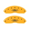 MGP 2 Caliper Covers Engraved Front Oval Logo/Ford Yellow Finish Blk Char 2011 Ford Focus