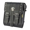 Willie & Max Universal American Classic Sissy Bar Bag (8 in L x 10 in W x 4.5 in H) - Black
