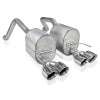 Stainless Works 2009-13 C6 Corvette Axle Back 2-1/2in Dual Chambered Turbo Mufflers Quad 4in Tips