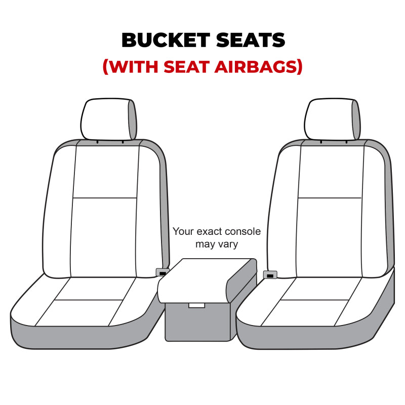 Covercraft 19-20 Ford F150 Polycotton SeatSaver Custom Front Row Seat Covers - Misty Grey