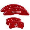 MGP 4 Caliper Covers Engraved Front Buick Rear Red Finish Silver Char 2019 Buick Enclave