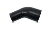 Vibrant 3.50in ID x 3.25in ID Gloss Black Silicone 45 Degree Transition Elbow