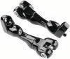 Kuryakyn Adjustable Passenger Peg Mounts for Harley-Davidson Touring and Indian Models Gloss Black