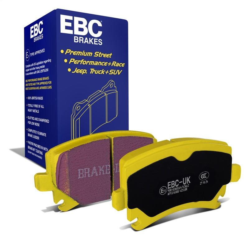 EBC 06-13 Audi A3 2.0 Turbo (Girling rear caliper) Yellowstuff Rear Brake Pads