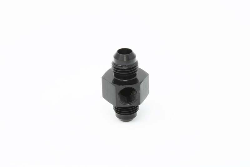 Aeromotive VaporWorx Gauge Setting Fitting Adapter - (1) AN-06 Male-Male Union & 1/8in NPT Port