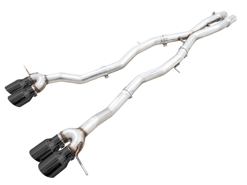 AWE Tuning Track Edition Cat-Back Exhaust for BMW G8X M3/M4 - Diamond Black Tips