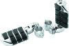 Kuryakyn Dually ISO  Pegs With 1-1/4inch Clamp Chrome (Pair)