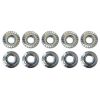 Moroso Zinc Serrated Flange Nuts - M8 X 1.25 (10 Pack)
