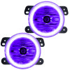 Oracle Lighting 07-09 Jeep Wrangler JK Pre-Assembled LED Halo Fog Lights -UV/Purple