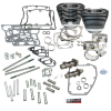 S&S Cycle 07-17 BT S&S 106in Big Bore Hot Set Up Kit w/o Cylinder Heads - Wrinkle Black