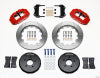 Wilwood Narrow Superlite 6R Front Hat Kit 14.00in Red Nissan 350Z/Fiti G35