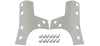 Kentrol 07-18 Jeep Wrangler JK Windshield Support Overlays Pair - Polished Silver