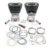 S&S Cycle 99-06 w/ 89cc/91cc Heads 4 1/8in Bore Cyl & Piston Kit For 124in Hot Set Up Kit - Wblack