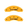 MGP 2 Caliper Covers Engraved Front I-Vtec Yellow Finish Black Characters 2009 Honda Civic