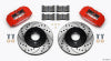 Wilwood DPHA Front Caliper & Rotor Kit Drill Red Honda / Acura w/ 262mm OE Rotor