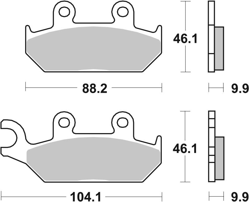 Brembo 91-92 Yamaha Artesia 400cc Sinter Brake Pad - Front