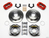 Wilwood Dynapro Low-Profile 11.00in P-Brake Kit - Red Mopar/Dana 2.36in Off w/Snap Ring Bearing