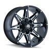 Mayhem 8090 Rampage 20x10 / 8x165.1 BP / -25mm Offset / 130.8mm Hub Gloss Black Milled Wheel