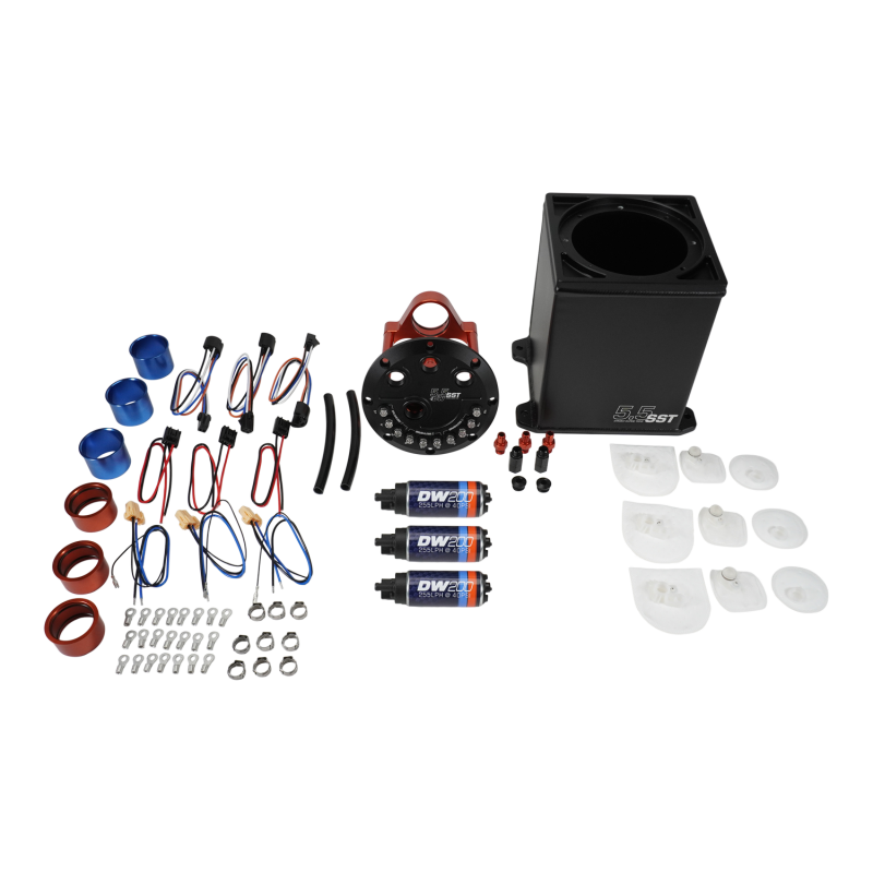 DeatschWerks 5.5L Modular Surge Tank Includes 3 DW200 Fuel Pumps