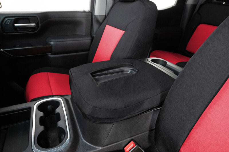 Covercraft 13-18 Dodge Ram Endura PrecisionFit Custom Front Row Seat Covers - Red/Black