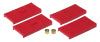 Prothane 67-69 GM F-Body Upper/Lower Spring Pad (Mono) - Red