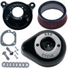 S&S Cycle 84-99 BT w/ Super E/G Carb Stealth Air Cleaner Kit w/ Gloss Black S&S Teardrop