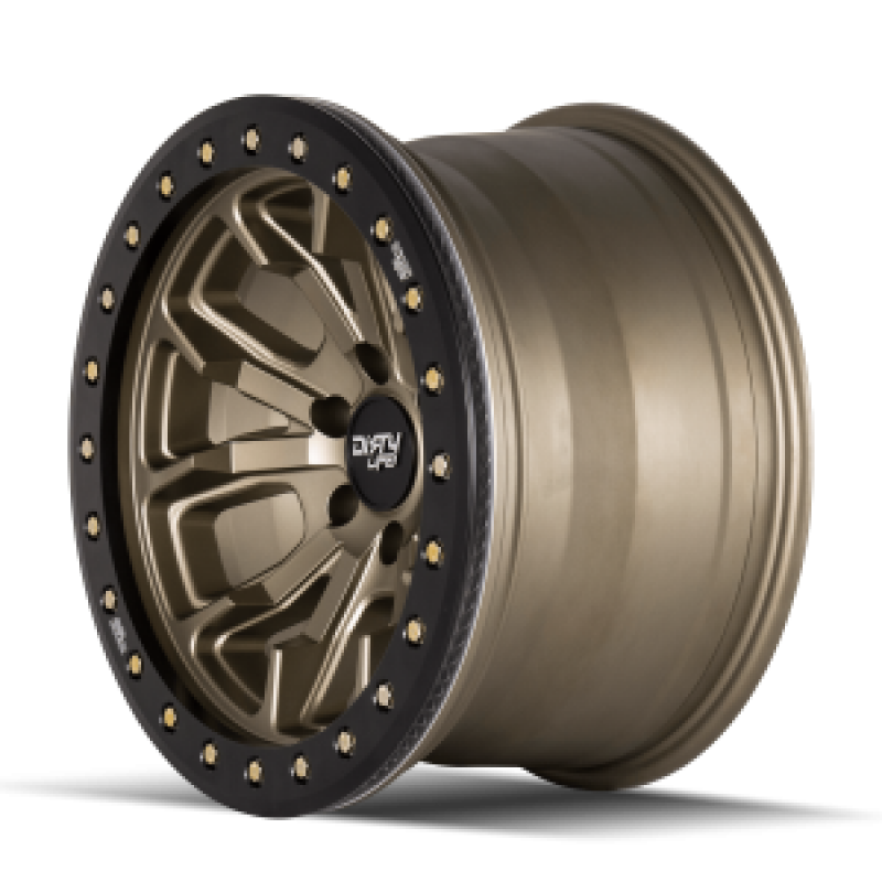 Dirty Life 9303 DT-1 17x9 / 8x170 BP / -12mm Offset / 130.8mm Hub Satin Gold Wheel - Beadlock