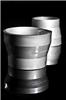 Weapon R 3in x 3in x 2.5in Tall Coupler Adapter - Silver