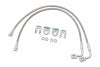 Zone Offroad 07-18 Jeep Wrangler JK Front 4-6in Stainless Brake Lines