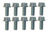 Moroso 5/16in-18 x .750in Serrated Zinc Flange Bolt - 10 Pack