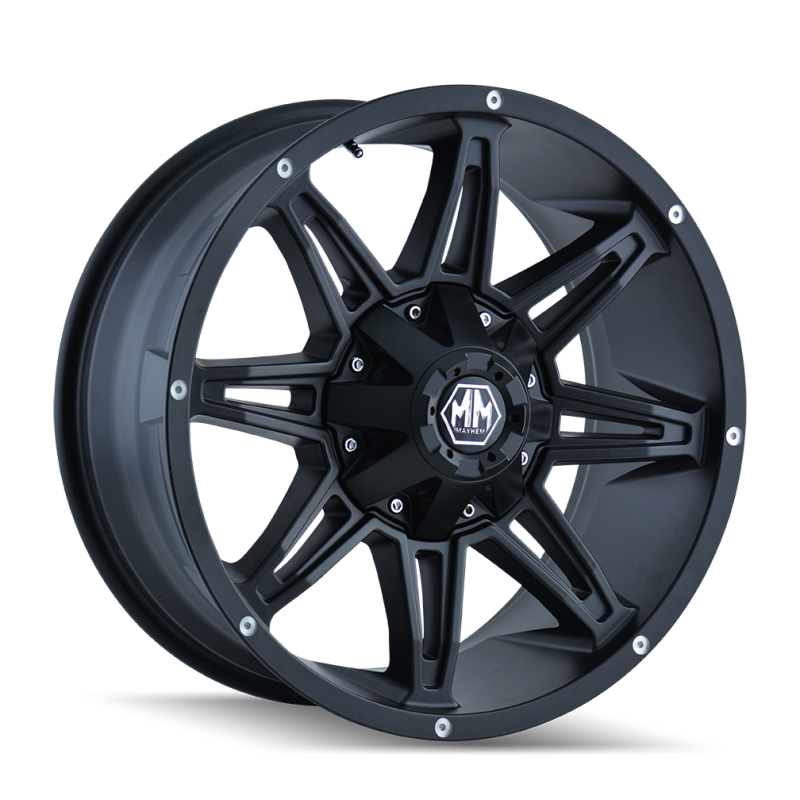 Mayhem 8090 Rampage 18x9 / 8x170 BP / -12mm Offset / 130.8mm Hub Matte Black Wheel