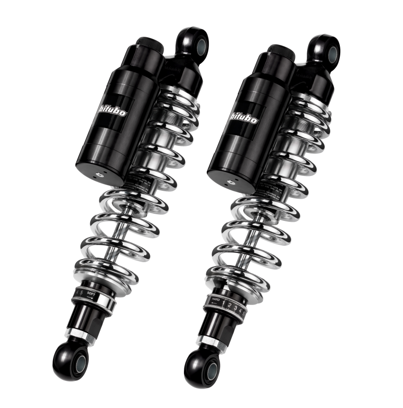 Bitubo WMT1 Twinshocks Adj.: Spring Preload, Reb., Comp., Length 306mm, Piggyback Tank, Dk Edition