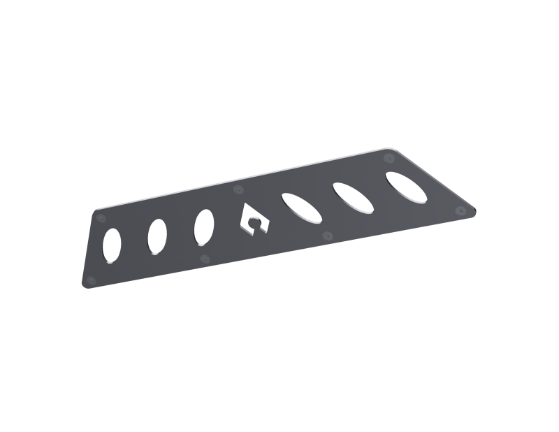 Artec Industries Jeep JK Bare Steel Nighthawk Mid-Tube Stinger Front Bumper w/ Alum Skid Bare Steel
