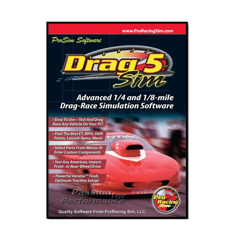 Comp Cams Software, Drag Sim 5